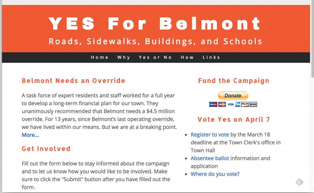 Yes For Belmont